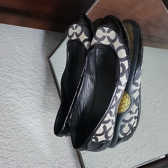 Coach Monogramed Flats-Sz 9 - Picture 3 of 5